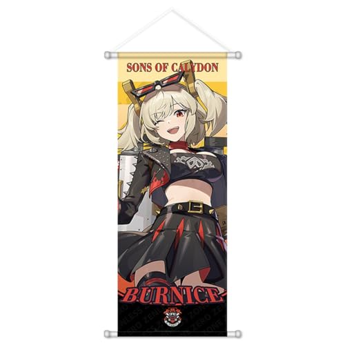 Sonsoke Nicole Demara Spielfigur Wandkunst Poster Wandbehang Scroll Poster Leinwand Kunst Wandrahmen Schlafzimmer Dekor 70 x 28 cm (Burnice) von Sonsoke