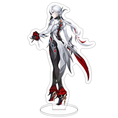 Sonsoke Spiel Acryl Stehspiel Figur Ständer Acryl Ständer Modell Kollektionen Peripherietisch Cosplay Dekoration (Arlecchino The Knave) von Sonsoke