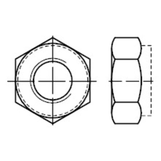6-kant-Muttern mit metallischem Klemmteil, ISO10513 Stahl 8 galv.verz. M14x1,5 von Sonstige