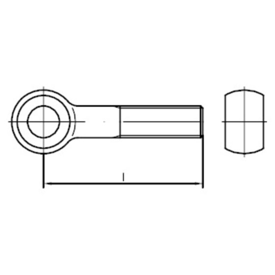 Augenschrauben DIN 444 Stahl 4.6 BM 5x 25 von Sonstige