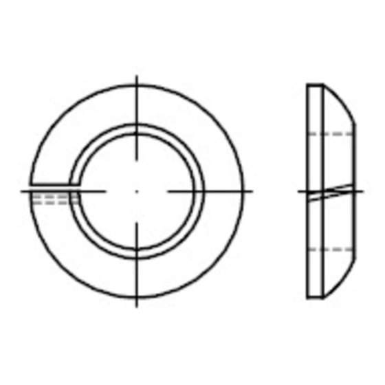 Federringe Form C - Limesringe, DIN 74361 Federstahl galZn Form C 14,5 von Sonstige