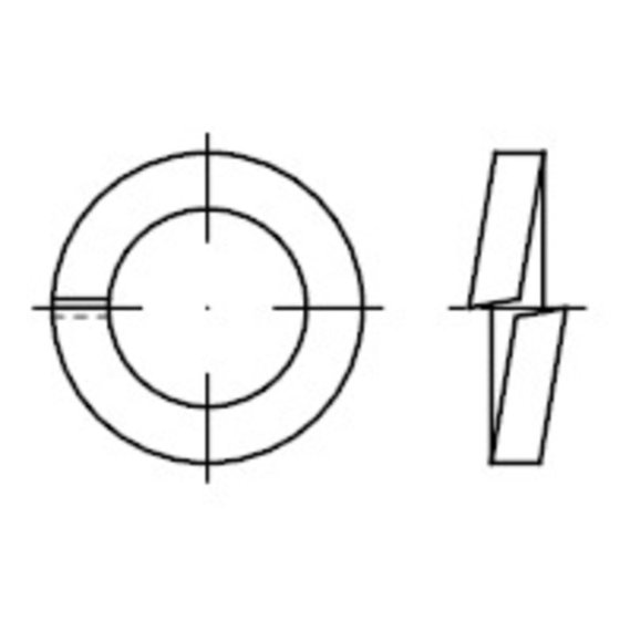 Federringe für Zylinderschrauben, DIN 7980 Stahl blank 14mm von Sonstige