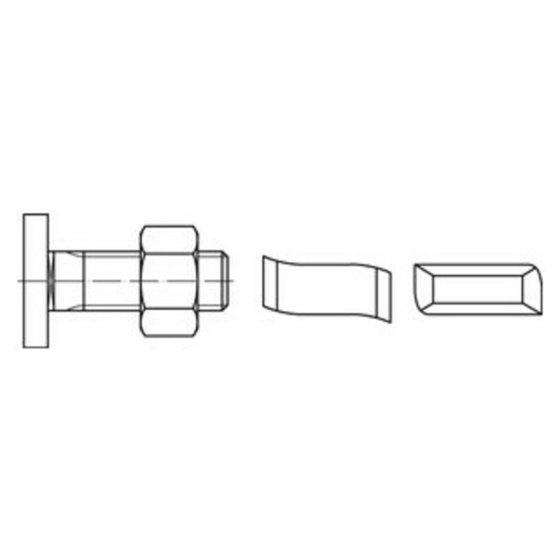 Halfenschrauben 88928 Typ 28/15 A4 M10 x 40 A 4 S von Sonstige