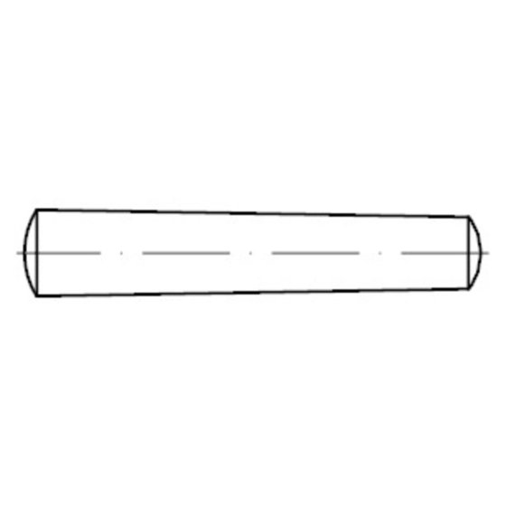 Kegelstift, ungehärtet ISO 2339 Form B Automatenstahl blank gedreht ø6 x 130mm von Sonstige
