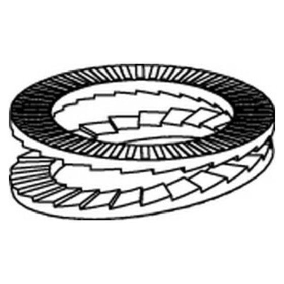 Keilsicherungsscheiben ART 88032 geklebt A 4 3,4 x 7,0 x 1,8 S von Sonstige