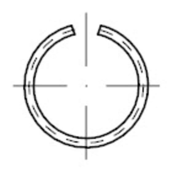 Runddraht-Sprengringe, DIN 7993 Federstahl blank Form A 65mm von Sonstige