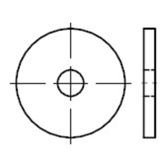 Scheiben für Holzverbinder, DIN 1052 Edelstahl-A2 blk 25x92x8 von Sonstige