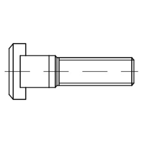 Schraube für T-Nuten DIN 787 Stahl 8.8 10 M10x 50 von Sonstige