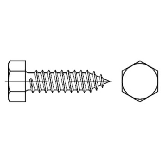 Sechskant-Blechschraube ISO 1479-C Stahl galv.verz. 3,5x 22 von Sonstige