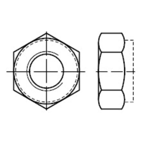 Sechskantmutter metallischem Klemmteil, DIN 980 Edelstahl A2 blank VM16 von Sonstige