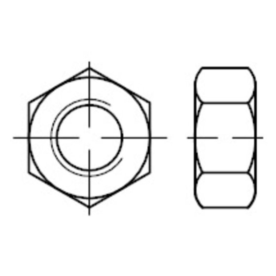 Sechskantmuttern, ISO-Typ 1, ISO 4032 Aluminium blank M 10 von Sonstige