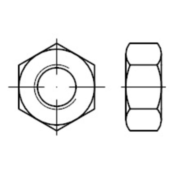 Sechskantmuttern ISO-Typ 1, ISO 8673 Stahl 10 blank M24x1,5 von Sonstige