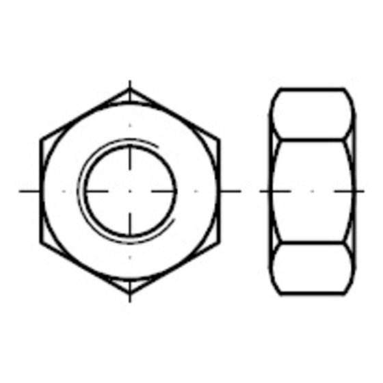 Sechskantmuttern Produktklasse C, DIN 555 Stahl  5 blank WW 1 von Sonstige