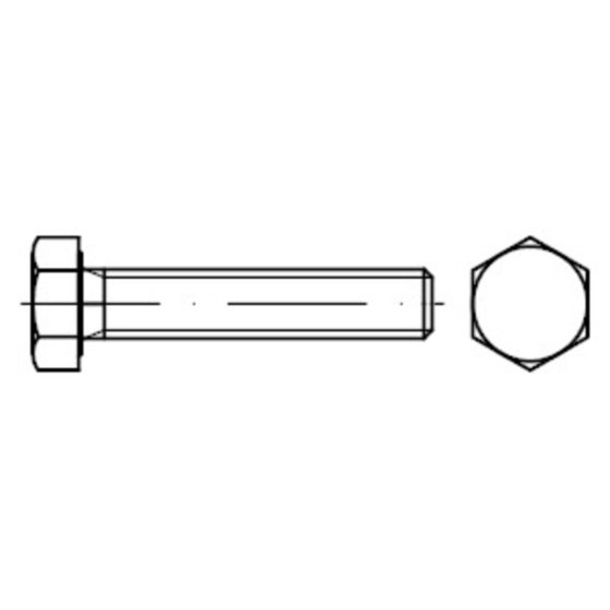 Sechskantschraube Feingewinde bis Kopf DIN 961 Stahl 10.9 galZn M14x1,5 x 35mm von Sonstige