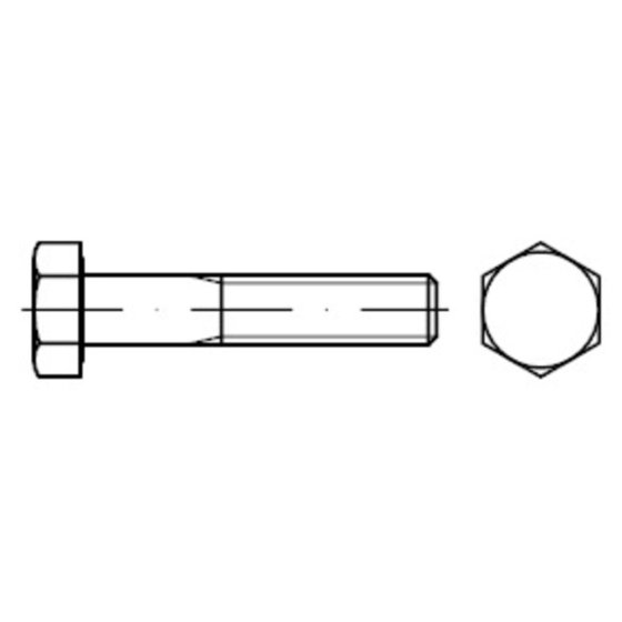 Sechskantschraube Schaft, Feingewinde ISO 8765 Stahl 10.9 M12x1,5 x 55 von Sonstige