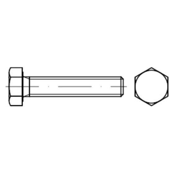 Sechskantschraube mit Gewinde bis Kopf ISO 4017 Edelstahl A2 M14x140 von Sonstige