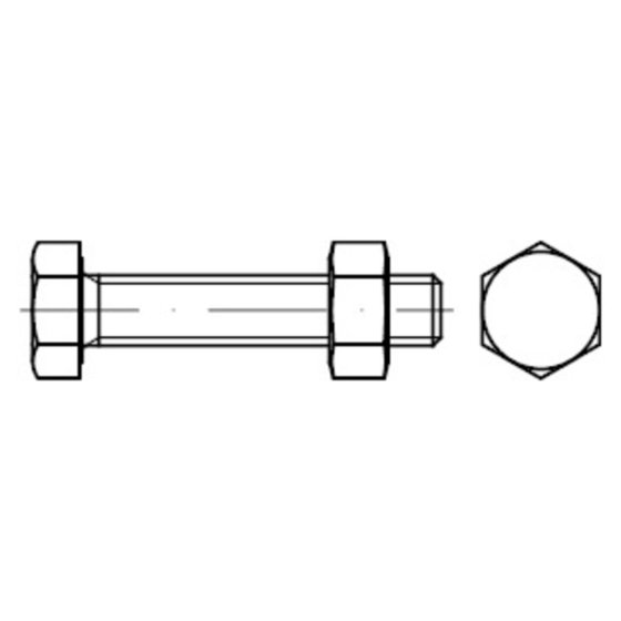 Sechskantschraube mit Gewinde bis Kopf ISO 4017 MU 8.8 CE galv.verz. M24x 80 SB von Sonstige
