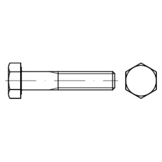 Sechskantschraube mit Schaft ISO 4014 Stahl 5.6 galvanisch verzinkt M36 x 130mm von Sonstige