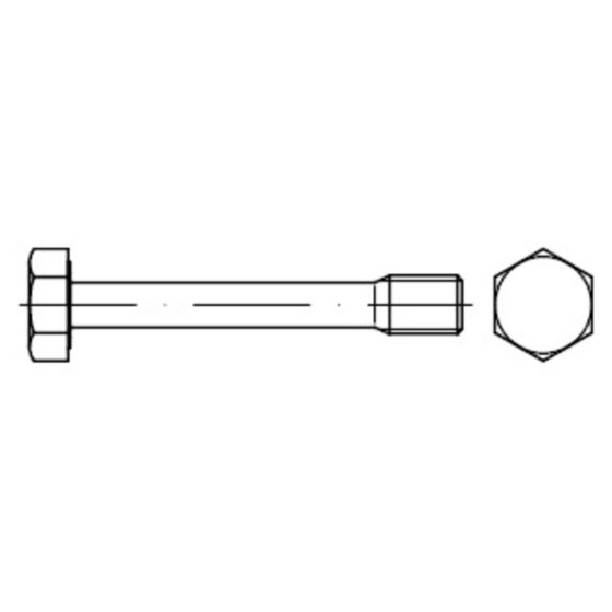 Sechskantschraube mit dünnem Schaft DIN 7964 KD1-K Edelstahl A2 M8 x 20/10mm von Sonstige