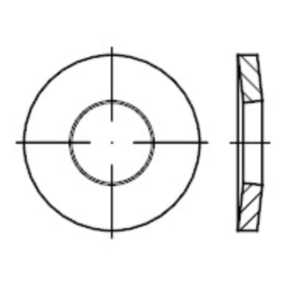 Spannscheiben, DIN 6796 Federstahl phosphatiert 4mm von Sonstige