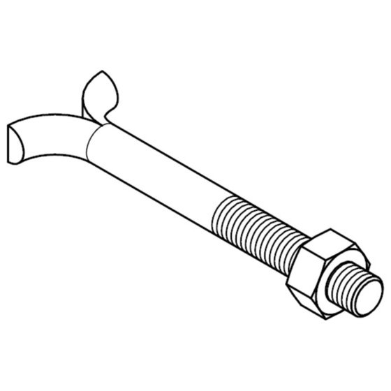 Steinschraube DIN 529 MU Stahl 3.6 galv.verz. CM16x400 von Sonstige