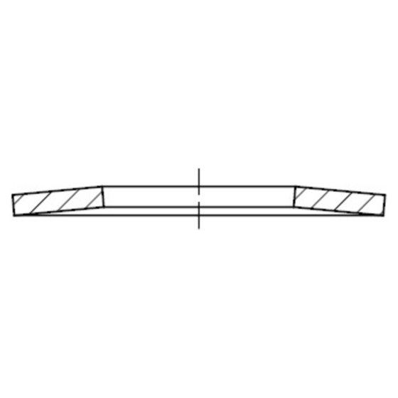 Tellerfedern, DIN 2093 Federstahl 34 x 16,3 x 1,5mm von Sonstige