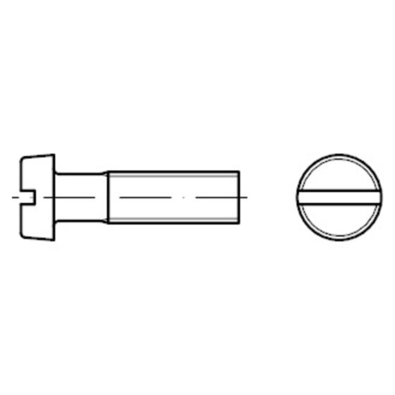 Zylinderschraube mit Schlitz DIN 84 Edelstahl A2 M1,6 x 3mm von Sonstige