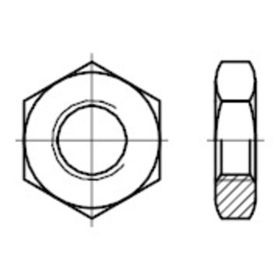 flache Sechskantmuttern, DIN 439 Form B Stahl 04 zinklamelle. M20 von Sonstige