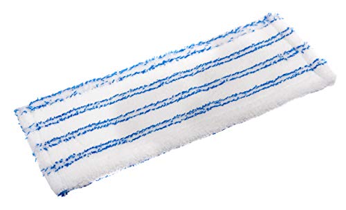 Sonty 1 Stück Wischbezug, Mikrofaser, Wischmopp Professional 40cm weiß mit blauen Streifen (1) von Sonty