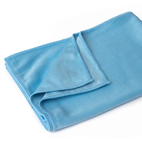 Sonty 2 Stück Fenstertuch Premium, Microfasertuch 50 x 70 cm in blau (2) von Sonty