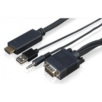 Sony CAB-VGAHDMI1 HDMI auf VGA, USB und Klinkenstecker, 1 Meter Kabel von Sony