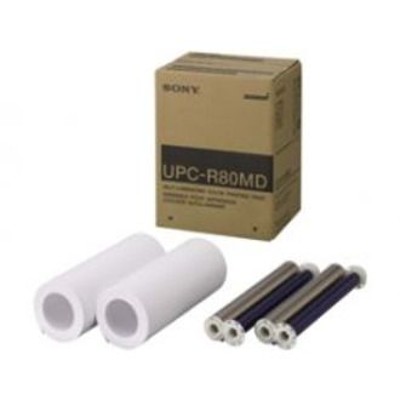 Videoprintpapier, UPC R80MD, Pck=2 Papierrollen a 50 Blatt + 2 Farbbänder Videoprintpapier, UPC R80MD, Pck=2 Papierrollen a 50 Blatt + 2 Farbbänder von Sony
