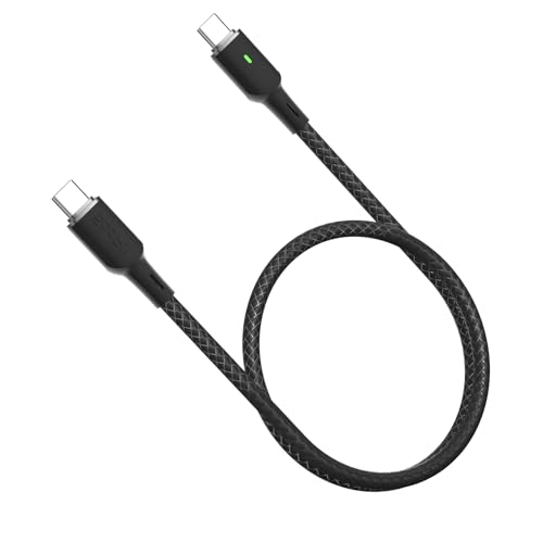 SooPii USB C zu USB C Kabel, PD 100W 5A USB C Ladekabel mit LED Anzeige[0.6m, 1Pack], Schnellladekabel Typ C für lphone 15/15 Pro/Plus/Pro Max,lPad Air/Pro,Macbook Pro,Samsung Galaxy … von SooPii