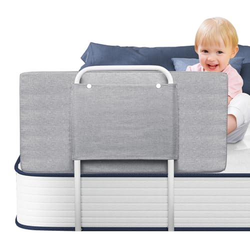 Soontrans Rausfallschutz Bett, Sorgt für Süße Träume für Ihren Kleinen, Rausfallschutz Boxspringbett Gepolstert Umramung & 5-Stufen Höhenverstellbar, für Kinderbett Elternbett Reise (Grau, 60 cm) Soontrans Rausfallschutz Bett, Sorgt für Süße Träume für Ihren Kleinen, Rausfallschutz Boxspringbett Gepolstert Umramung & 5-Stufen Höhenverstellbar, für Kinderbett Elternbett Reise (Grau, 60 cm) von Soontrans