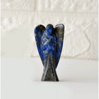 5cm Lapis Lazuli Engel Edelstein Peace Engel, Tasche Schutzengel Statue von SoothingCrystalStore