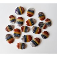 Ein | 1 Chakra Gebundener Sorgenstein Für Die Steinheilung - Pocket Palm Stone Daumenstein von SoothingCrystalStore