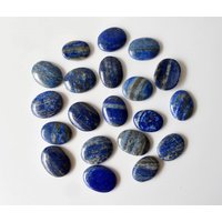 Ein | 1 Lapis Lazuli Sorgenstein Für Die Steinheilkunde - Pocket Palm Stone Daumenstein von SoothingCrystalStore