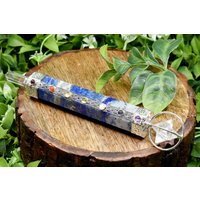 Lapis Lazuli Chakra Heilstab Mit Kristall Merkaba Stern von SoothingCrystalStore