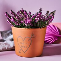 Blumentopf Mit Gravur Für Paare, Verlobungsgeschenk von SophiaVictoriaJoy