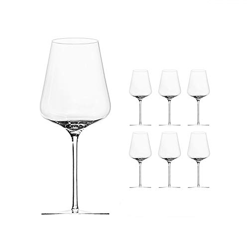 Original Sophienwald 6 Stk Bordeaux Glas + Poliertuch im Set Collection PHOENIX© von Sophienwald