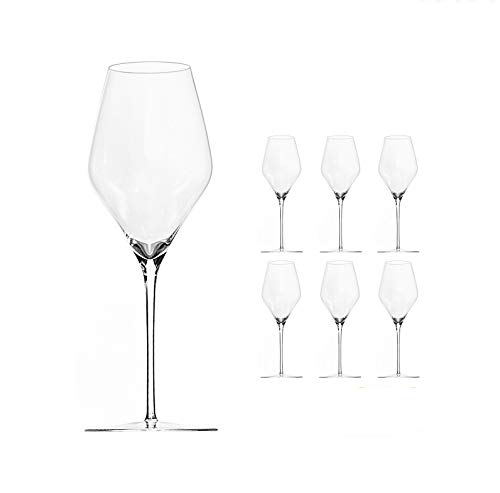 Original Sophienwald 6 Stk Champagner Glas + Poliertuch im Set Collection PHOENIX© von Sophienwald