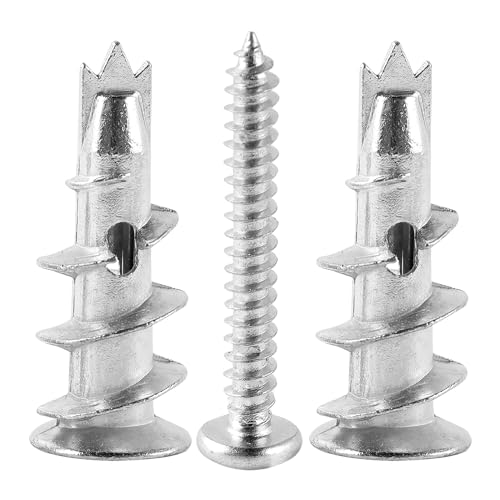 40 Stück Gipskartondübel Metall,Rigipsdübel,Selbstbohrender Gipsdübel,Dübel Rigips,Metall mit Schrauben Dübel,Rigips Schrauben,Zur Befestigung In Beton, Stein, Ziegeln, Gipsbauplatten Uvm ﻿ von Sophisticate