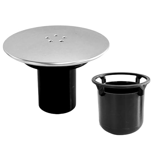Duschabfluss Abdeckung, Abflussdeckel Dusche,Duschablauf für Viega Tempoplex Ablaufgarnitur, 90 mm/115 mm Duschabflussabdeckung,Duschstopfenabdeckung Chrom,geruchsverschluss dusche Weiß von SopimusZ