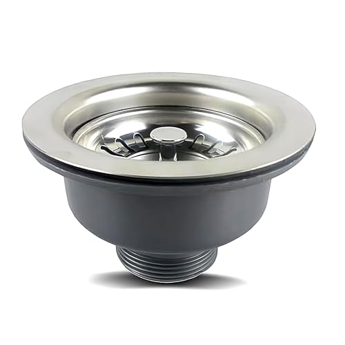 SopimusZ Spülen-Siebkorbventil, 304 Edelstahl Küche Siebkorbventil Korb Abfluss Siebkörbchen Ablaufventil,1 1/2", Ø 114 mm (Ø 85 mm) von SopimusZ
