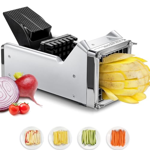 Pommesschneider, Sopito Pommesschneider für Pommes Frites mit 12mm Klinge - Geeignet für Kartoffeln, Karotten und Gurken von Sopito