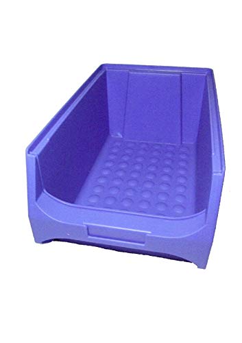 10 Stück Sichtlagerbox Stapelboxen (blau) 350x200x150 mm Gr. 4 Made in Germany von Sopo A-Z