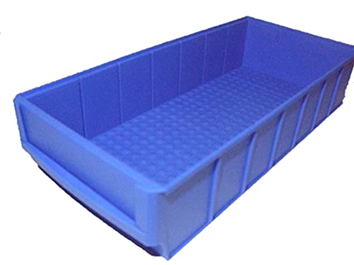 12 Stück Industrieboxen 400x183x81mm blau Stapelboxen Lagerbehälter Kunststoffkisten Stapelbox Stapelkästen Stapelkasten Universalboxen Lagerkisten Lagerkiste Stapelkiste Stapelkisten Aufbewahrungskiste Aufbewahrungskisten Kunststoffkiste von SOPO A-Z