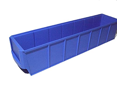 Industrieboxen 400x91x81mm blau Stapelboxen Lagerbehälter Schütte Regalkästen Lagerbox stapelbar Made in Germany 10 Stück von sopo a-z
