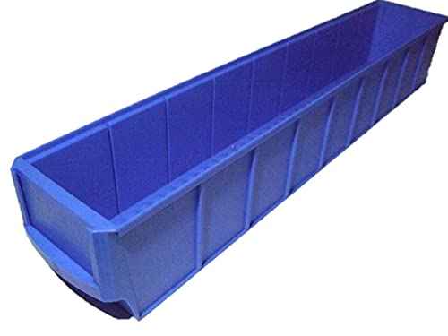Industrieboxen 500x91x81mm blau Stapelboxen Lagerbehälter Schütte Regalkästen Lagerbox stapelbar Made in Germany 12 Stück von sopo a-z