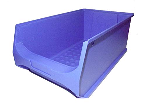 Sichtlagerbox Gr. 5 blau 500x300x200 mm Stapelbox Made in Germany 4 Stück von sopo a-z